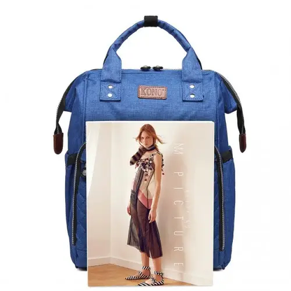 E6705 - Kono Wide Open Designed Baby Diaper Changing Backpack - Blue by All Mart Bristol Ltd