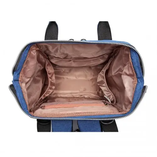 E6705 - Kono Wide Open Designed Baby Diaper Changing Backpack - Blue by All Mart Bristol Ltd