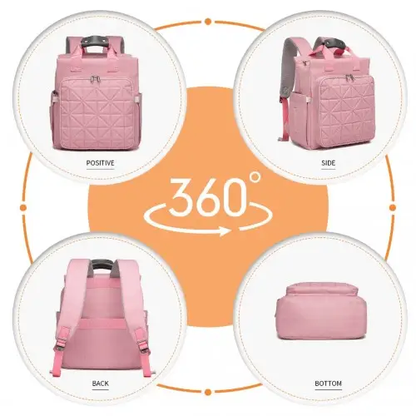 EM2105 - Kono Simple Lightweight Maternity Changing Bag - Pink by All Mart Bristol Ltd