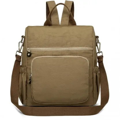 EH2107 - Kono Multi Way Anti-theft Waterproof Backpack Shoulder Bag - Khaki by All Mart Bristol Ltd