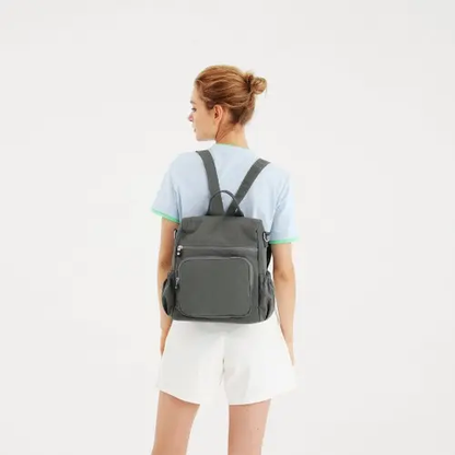 EH2107 - Kono Multi Way Anti-theft Waterproof Backpack Shoulder Bag - Khaki by All Mart Bristol Ltd