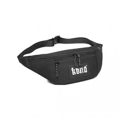 EA2136 - Kono Lightweight Fashion Sports Bum Bag For Men And Women - Black by All Mart Bristol Ltd