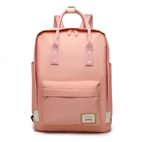 EB2017 - Kono Large Polyester Laptop Backpack - Pink by All Mart Bristol Ltd
