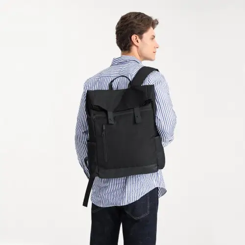 EM2114 - Kono Waterproof Large Capacity School Laptop Backpack - Black by All Mart Bristol Ltd