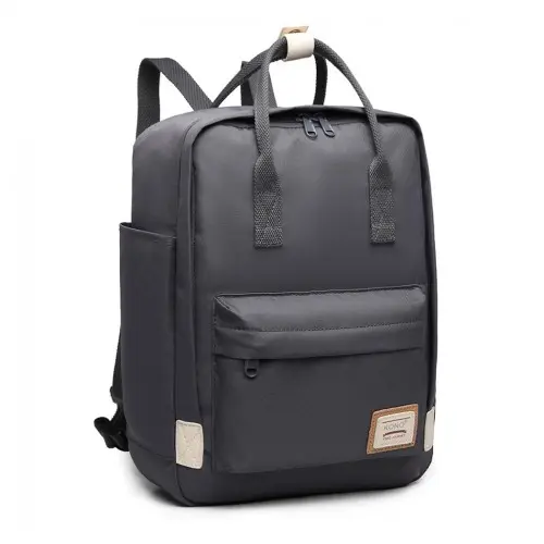 EB2017 - Kono Large Polyester Laptop Backpack - Grey by All Mart Bristol Ltd
