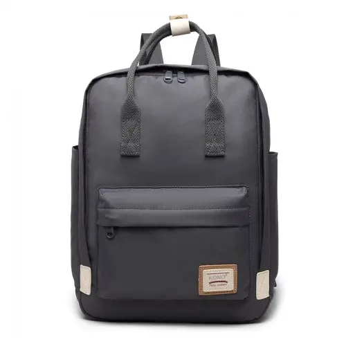 EB2017 - Kono Large Polyester Laptop Backpack - Grey by All Mart Bristol Ltd