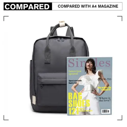 EB2017 - Kono Large Polyester Laptop Backpack - Grey by All Mart Bristol Ltd