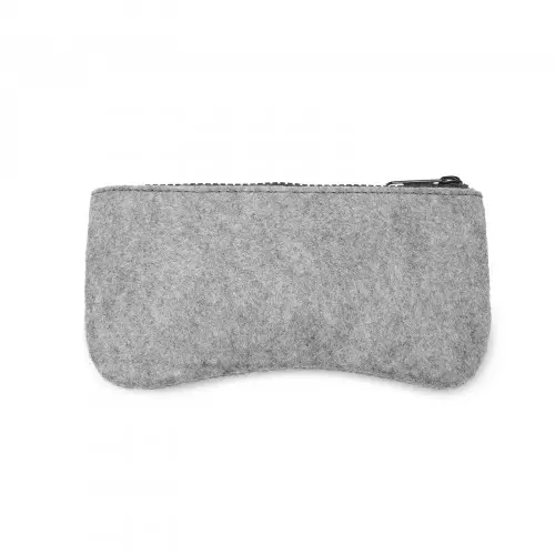 EB2065 - Soft Felt Glasses Case - Grey And Black by All Mart Bristol Ltd