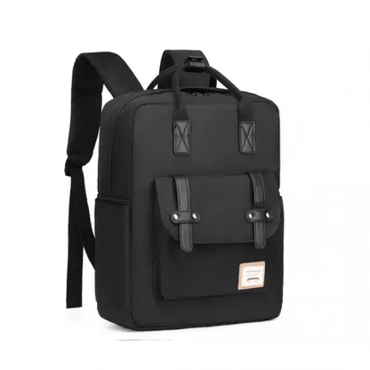 EB2211 - Kono Casual Daypack Lightweight Backpack Travel Bag - Black by All Mart Bristol Ltd