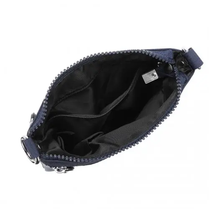 EB2228 - Kono Casual Multi Pocket RFID Blocking Cross body Bag - Navy by All Mart Bristol Ltd