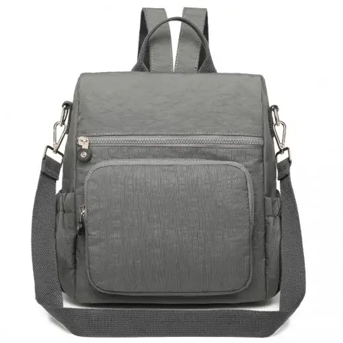EH2107 - Kono Multi Way Anti-theft Waterproof Backpack Shoulder Bag - Grey by All Mart Bristol Ltd