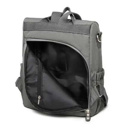 EH2107 - Kono Multi Way Anti-theft Waterproof Backpack Shoulder Bag - Grey by All Mart Bristol Ltd