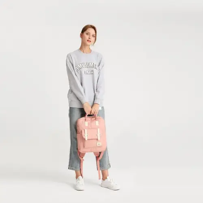 EB2211 - Kono Casual Daypack Lightweight Backpack Travel Bag - Pink by All Mart Bristol Ltd
