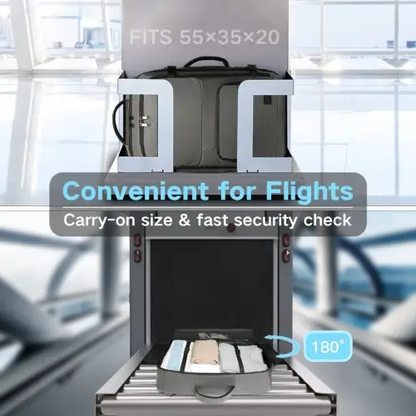EM2207 - Kono Multifunctional Portable Travel Backpack Cabin Luggage Bag - Grey by All Mart Bristol Ltd