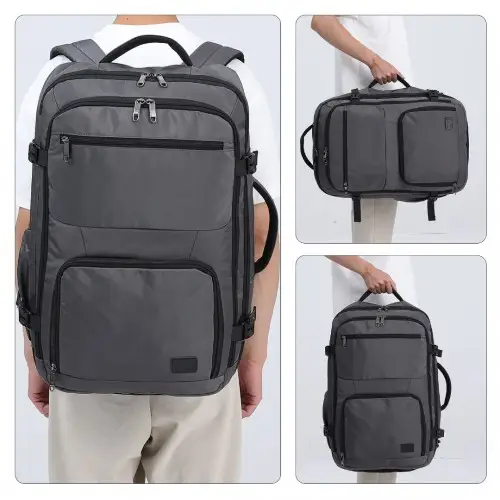 EM2207 - Kono Multifunctional Portable Travel Backpack Cabin Luggage Bag - Grey by All Mart Bristol Ltd