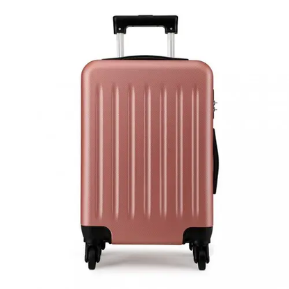 K1872L - Kono 24 Inch ABS Hard Shell Luggage 4 Wheel Spinner Suitcase - Nude by All Mart Bristol Ltd