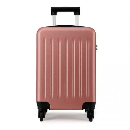 K1872L - Kono 19 Inch ABS Hard Shell Carry On Luggage 4 Wheel Spinner Suitcase - Nude by All Mart Bristol Ltd