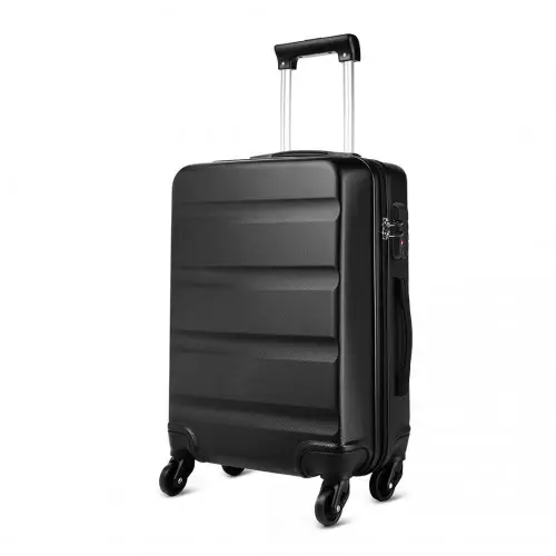 K1991-1L - Kono 24 Inch Horizontal Design ABS Hard Shell Suitcase With TSA Lock - Black by All Mart Bristol Ltd