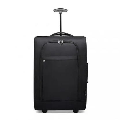 K1873-2 - Kono CABIN SIZE SOFT SHELL HAND LUGGAGE - BLACK by All Mart Bristol Ltd