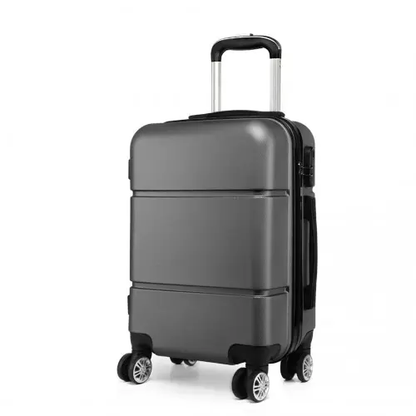 K1995L - Kono Hard Shell ABS Carry On Suitcase 20 Inch - Grey by All Mart Bristol Ltd