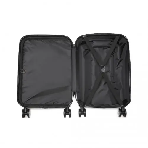 K1995L - Kono Hard Shell ABS Carry On Suitcase 20 Inch - Grey by All Mart Bristol Ltd