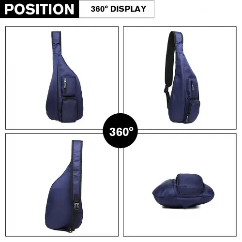 LB1934 - Miss Lulu Casual Single Strap Sling Backpack - Navy by All Mart Bristol Ltd
