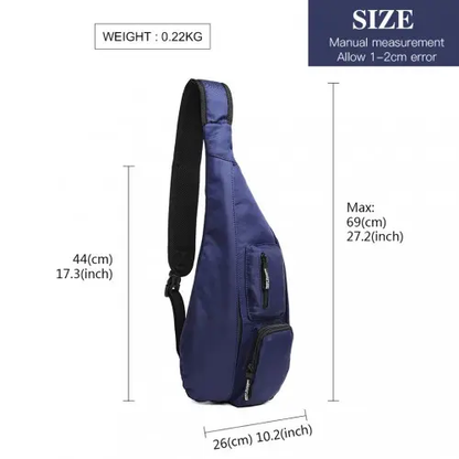 LB1934 - Miss Lulu Casual Single Strap Sling Backpack - Navy by All Mart Bristol Ltd