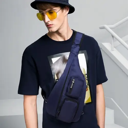 LB1934 - Miss Lulu Casual Single Strap Sling Backpack - Navy by All Mart Bristol Ltd