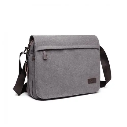 LB1925 - Kono Classic Expanding Messenger Bag - Grey by All Mart Bristol Ltd