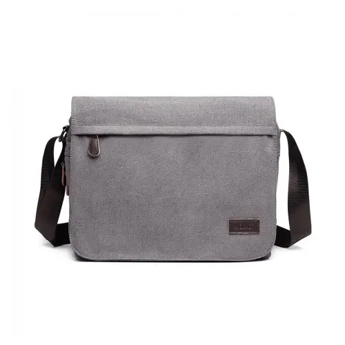 LB1925 - Kono Classic Expanding Messenger Bag - Grey by All Mart Bristol Ltd