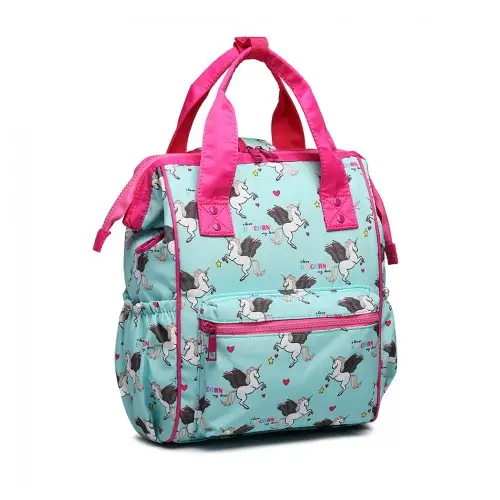 LB6896 - Miss Lulu Child's Unicorn Backpack with Pencil Case - Blue by All Mart Bristol Ltd