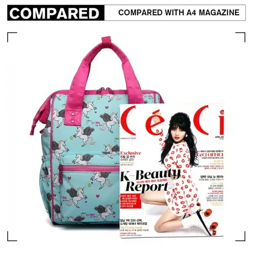 LB6896 - Miss Lulu Child's Unicorn Backpack with Pencil Case - Blue by All Mart Bristol Ltd