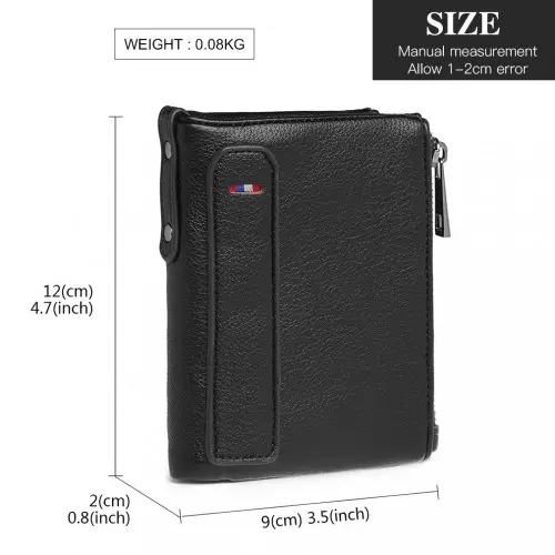 LP2021 - Miss Lulu Leather Look Wallet - Black by All Mart Bristol Ltd
