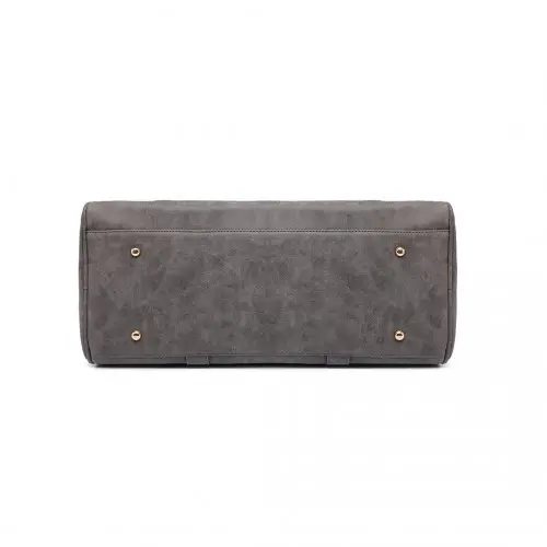 LT6638 - Miss Lulu Leather Look Maternity Changing Shoulder Bag Grey by All Mart Bristol Ltd