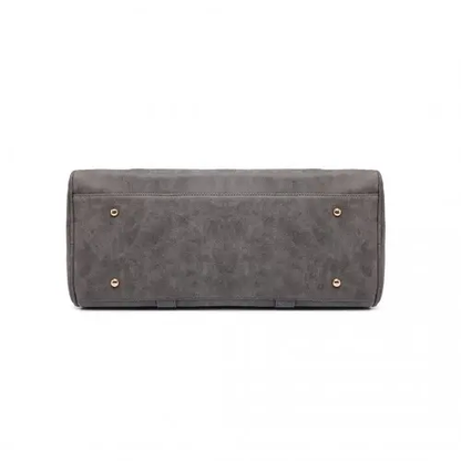 LT6638 - Miss Lulu Leather Look Maternity Changing Shoulder Bag Grey by All Mart Bristol Ltd
