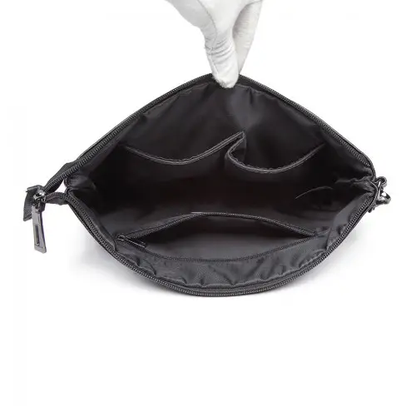 LT6822L-MISS LULU PU LEATHER SEQUIN HEART ME CLUTCH BAG BLACK by All Mart Bristol Ltd