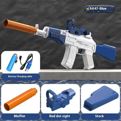 AK47 Electric Water Guns Fully Automatic Shooting Game Beach Entertainment Outdoor Beach Pool Gun Toys For Children Gift by Dropshipman