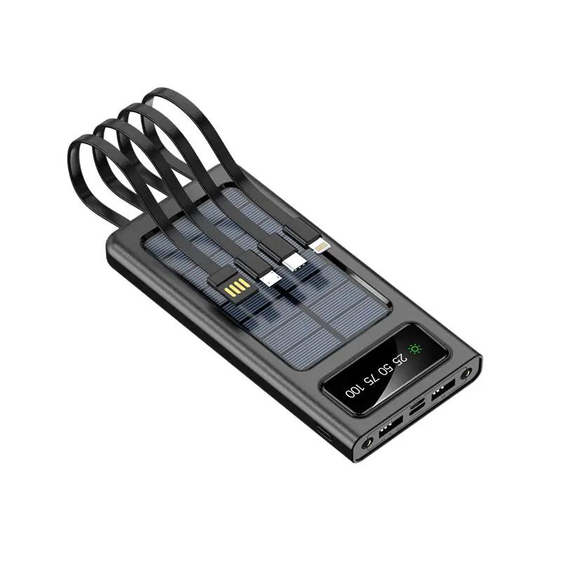 Portable Solar Power Bank With Cable by Dropshipman