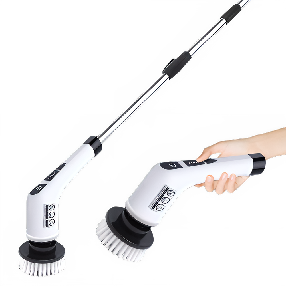 Household Cordless Spin Scrubber Kitchen Gadgets Hair Brushes Bathroom Broom Toilet Mops Electric Multipurpose Cleaning Brush by All Mart Bristol Ltd