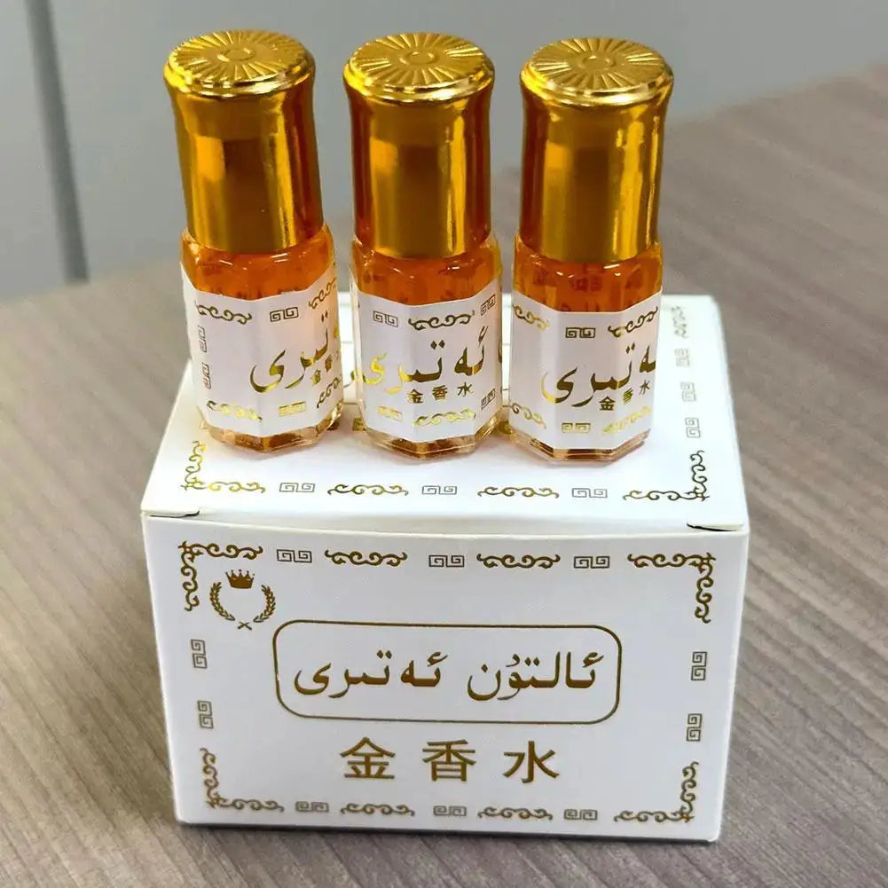 Arabian Perfume Oil Roll On Portable Long Lasting Scent for Men Women Middle East Gold Roll On Perfume Oil Portable Fragrance by All Mart Bristol Ltd