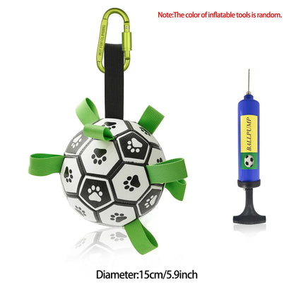 Interactive Dog Football Toy Soccer Ball Inflated Training Toy For Dogs Outdoor Border Collie Balls For Large Dogs Pet Supplies by Dropshipman