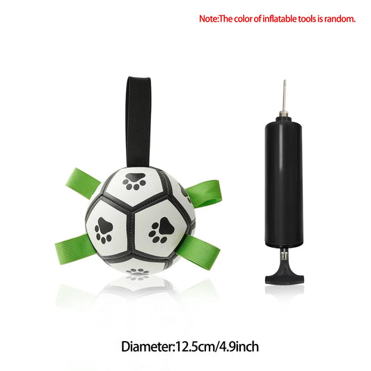 Interactive Dog Football Toy Soccer Ball Inflated Training Toy For Dogs Outdoor Border Collie Balls For Large Dogs Pet Supplies by Dropshipman