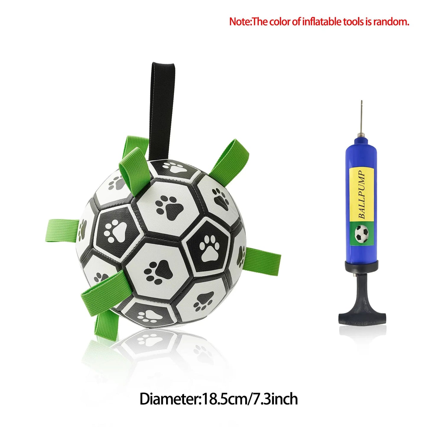Interactive Dog Football Toy Soccer Ball Inflated Training Toy For Dogs Outdoor Border Collie Balls For Large Dogs Pet Supplies by Dropshipman