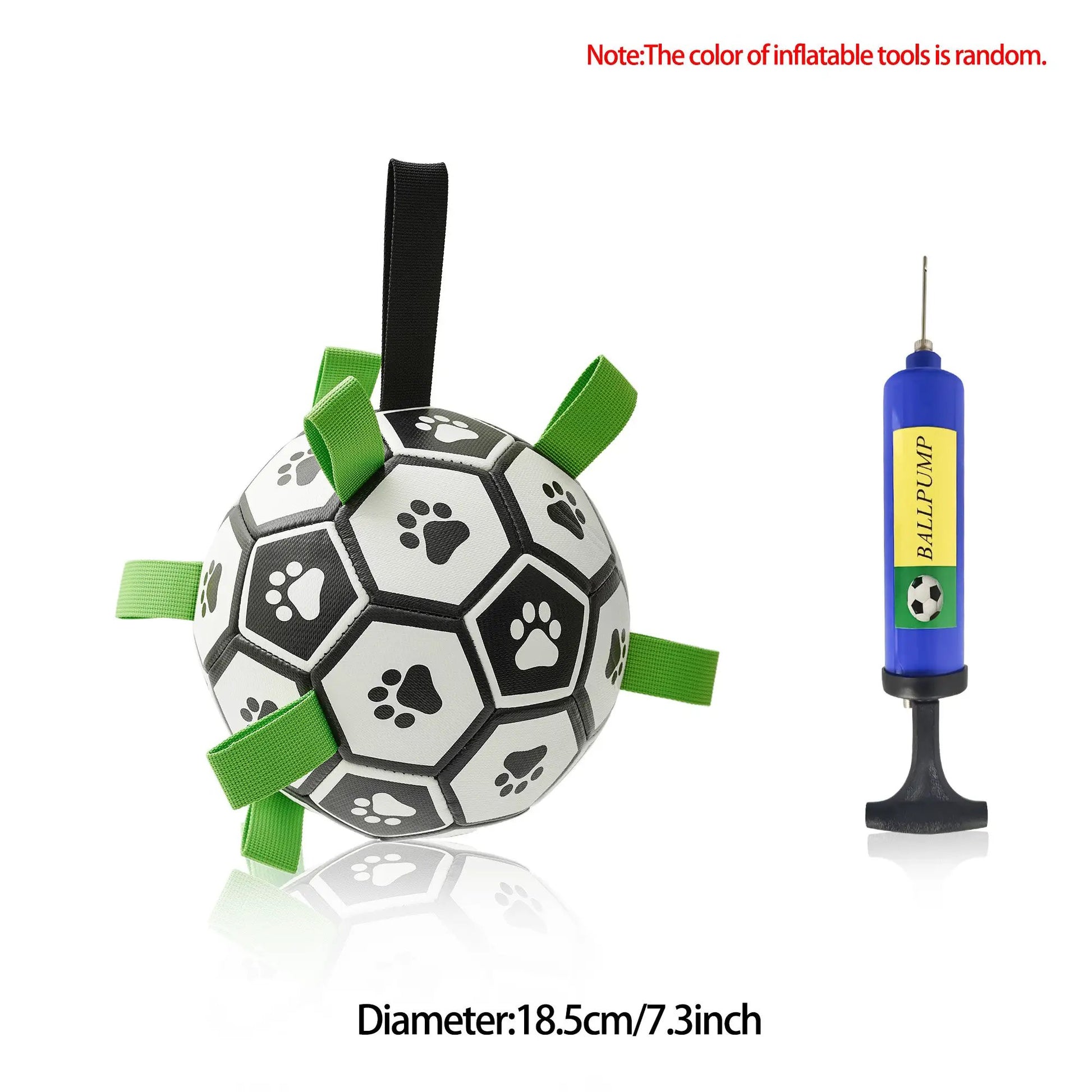 Interactive Dog Football Toy Soccer Ball Inflated Training Toy For Dogs Outdoor Border Collie Balls For Large Dogs Pet Supplies by Dropshipman