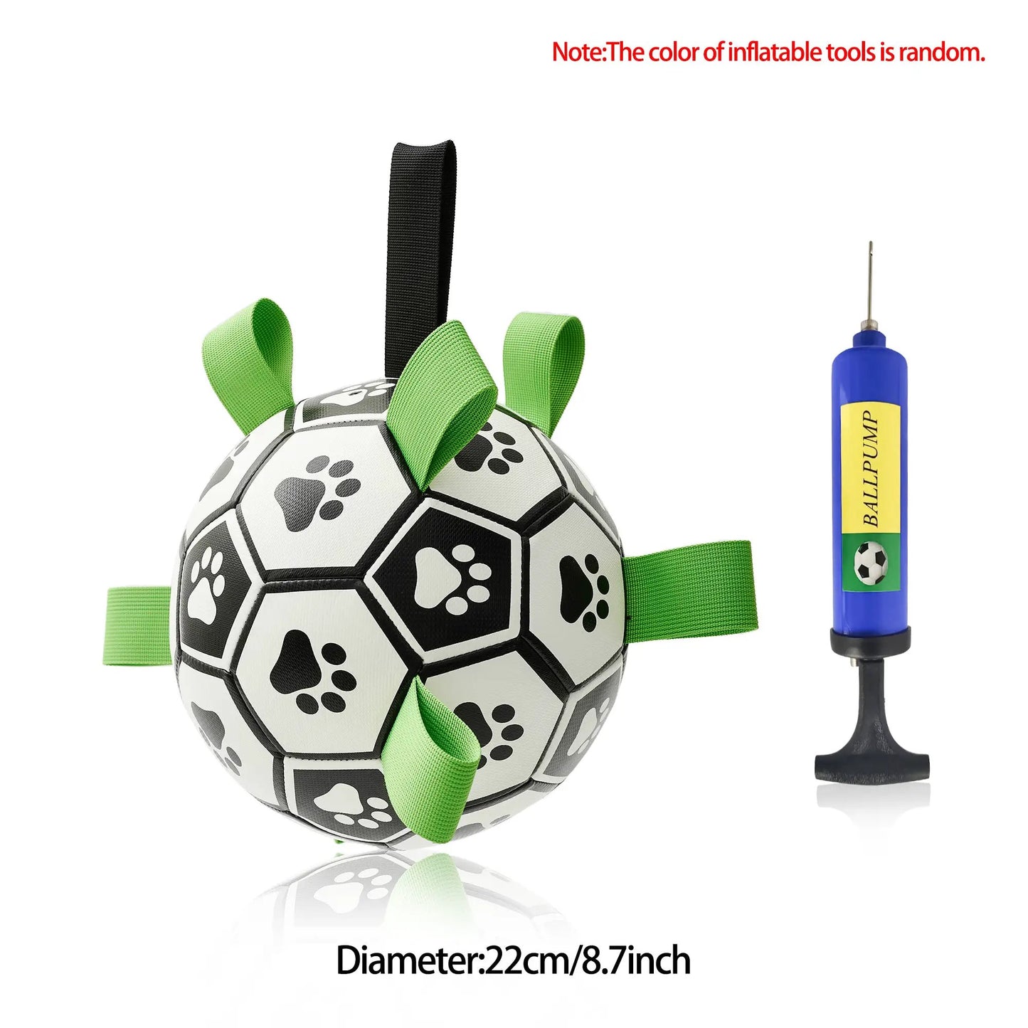 Interactive Dog Football Toy Soccer Ball Inflated Training Toy For Dogs Outdoor Border Collie Balls For Large Dogs Pet Supplies by Dropshipman