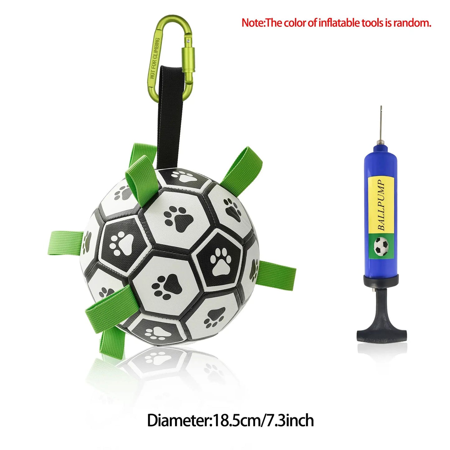 Interactive Dog Football Toy Soccer Ball Inflated Training Toy For Dogs Outdoor Border Collie Balls For Large Dogs Pet Supplies by Dropshipman