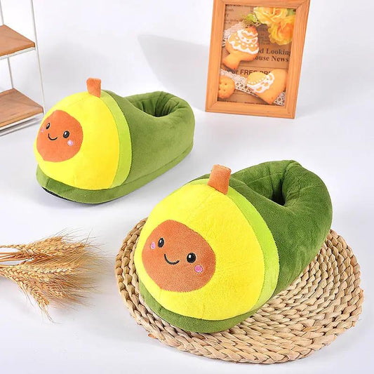 Winter Home Plush Slippers With Three-dimensional Design, Indoor Warm Cotton Shoes by Dropshipman
