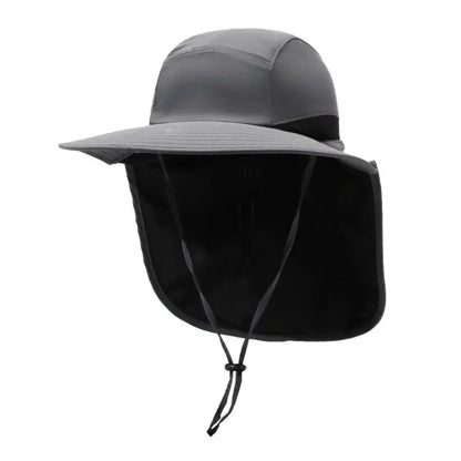 Fashion Wide Brim Outdoor Sun Hat Adjustable UV Protection Fisherman Cap with Neck Flap Quick-drying Bucket Cap Women by All Mart Bristol Ltd