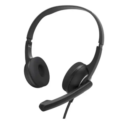 Hama (HS-USB250 V2) Lightweight Office Headset with Boom Microphone, USB, Padded Ear Pads, In-line Controls by All Mart Bristol Ltd