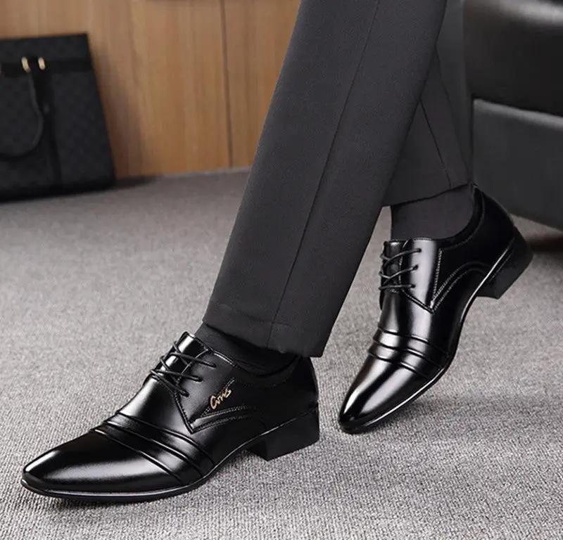 Casual Formal Business Leather Shoes Men by Dropshipman
